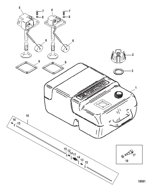 Fuel Tank (Plastic- 6.6 Gallon)