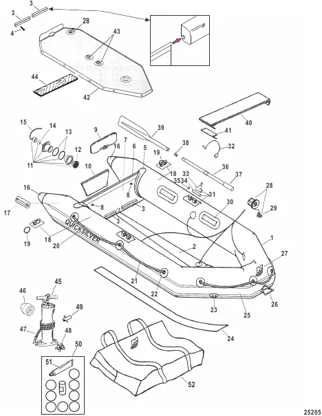 Модели Quicksilver Air Deck (Белый)