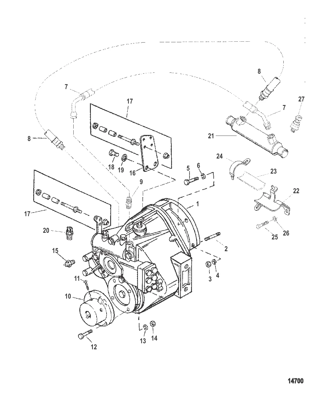 TRANSMISSION AND RELATED PARTS (BORG-WARNER 5000)