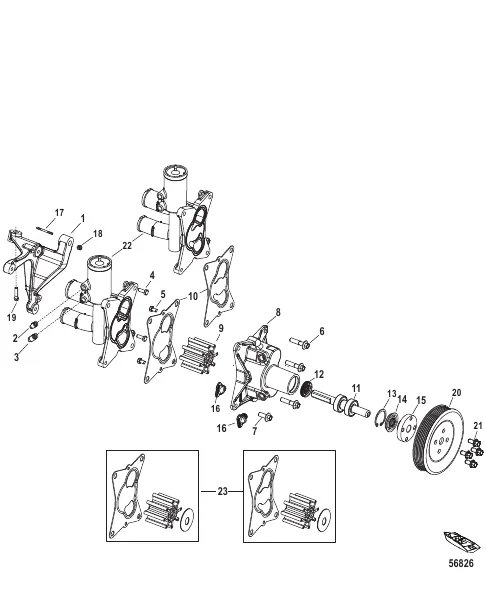 Sea Water Pump Closed Cooling and Bravo Standard Cooling