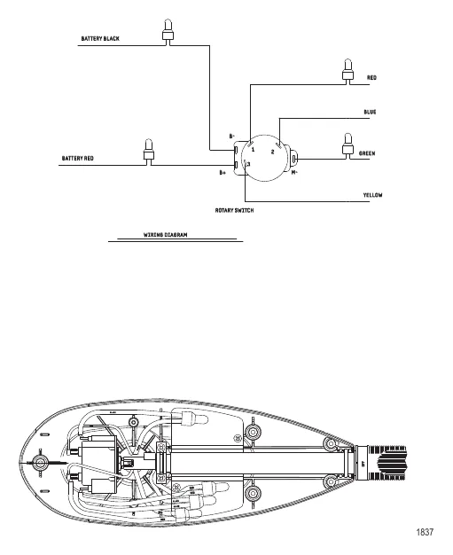 Схема электрических подключений (Модель FW71HB) (без быстроразъемного соединения)