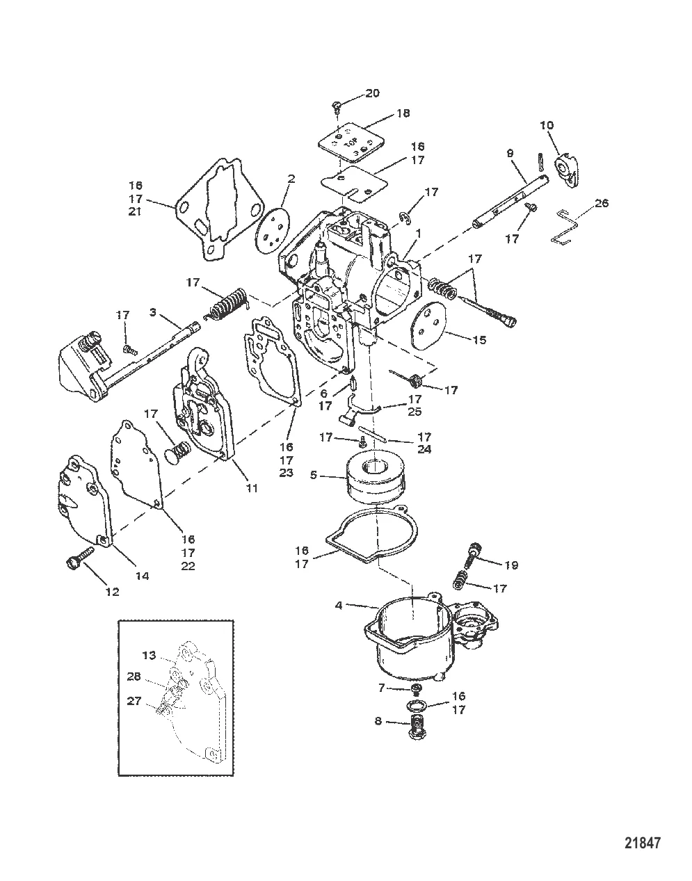 Carburetor (SeaPro/Marathon 15/25 & Super 15)