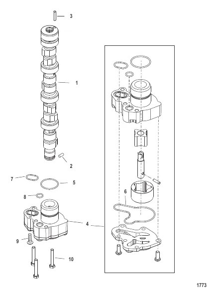 Camshaft and Oil Pump