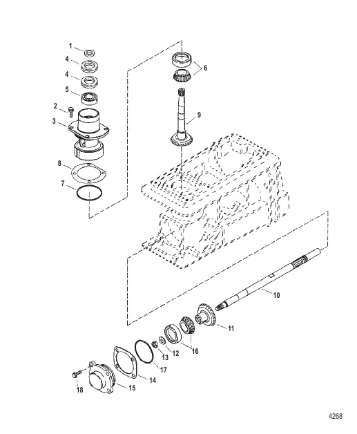 Pinion And Impeller Shaft
