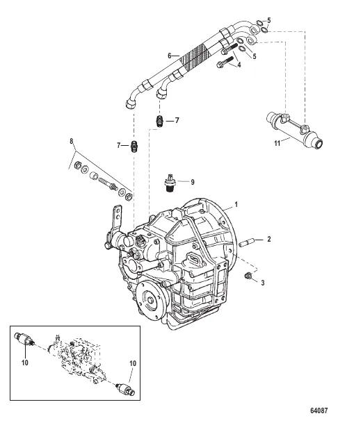 Transmission and Related Parts (45-1 and 45A DTS)