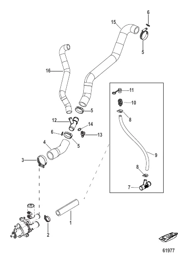 Raw Water Cooling V Drive Sea Pump Hoses