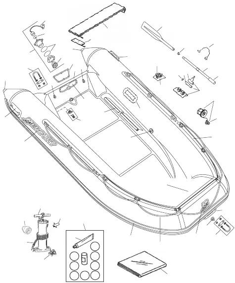 Mercury RIB OceanRunner (Светло-серый 290)