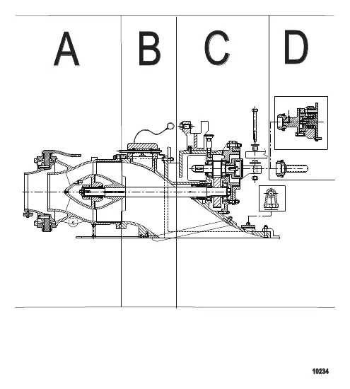 Вид в разрезе – Mercruiser Jet