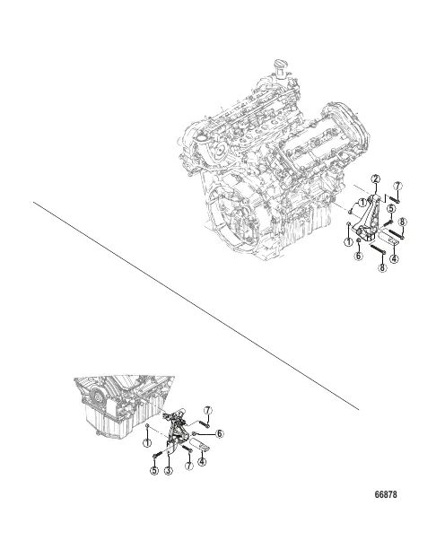 Engine Mount Brackets Inboard