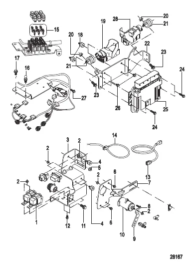 Electrical Components Control Module and Brackets