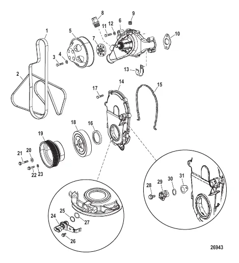 Engine Components (Water Pump And Front Cover)