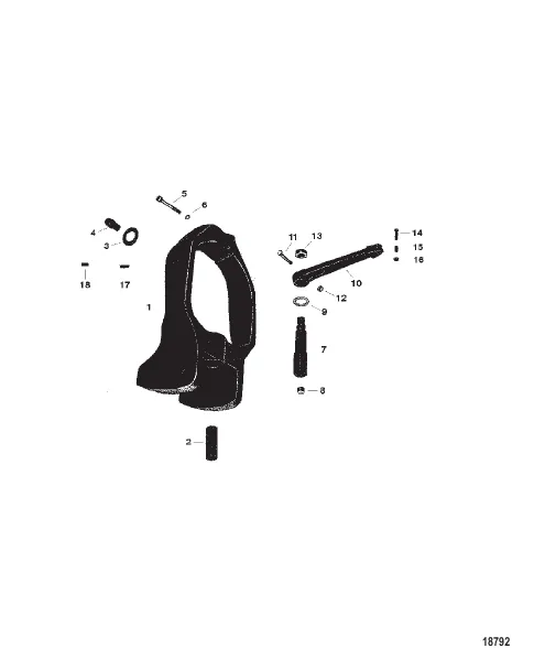 GIMBAL RING AND STEERING LEVER (III-IV-V) (1ST DESIGN)