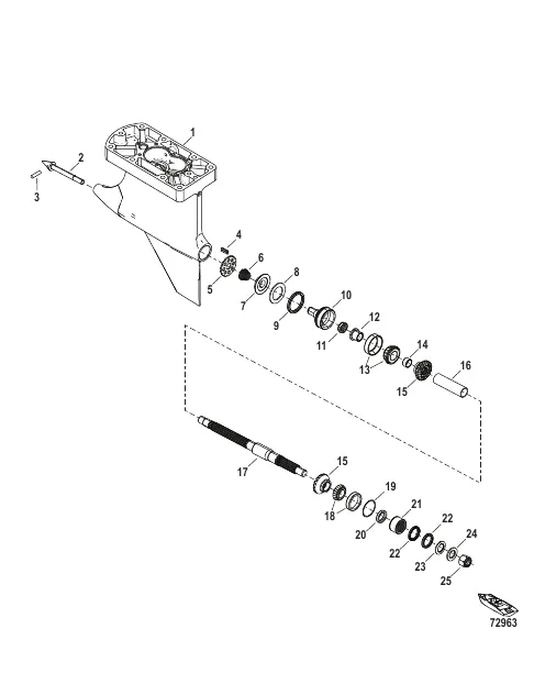 Gear Housing, Prop Shaft