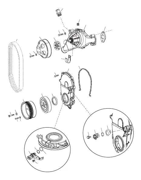 Engine Components (Water Pump And Front Cover)