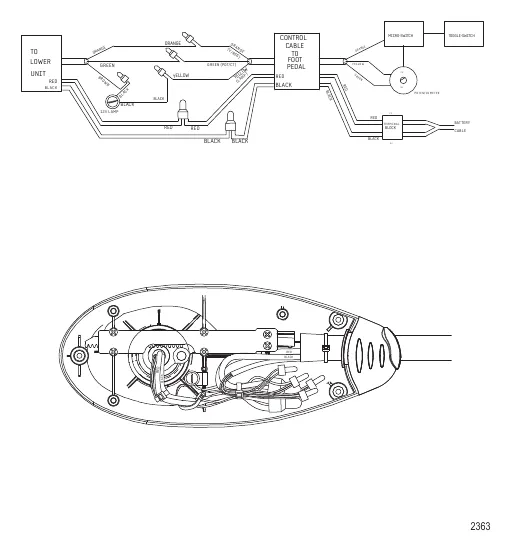 Схема электрических подключений (Модель FW54FBD)