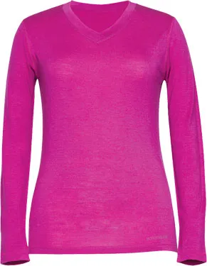 Женская кофта с вырезом W8544-670 (ярко-розовый) (XL)