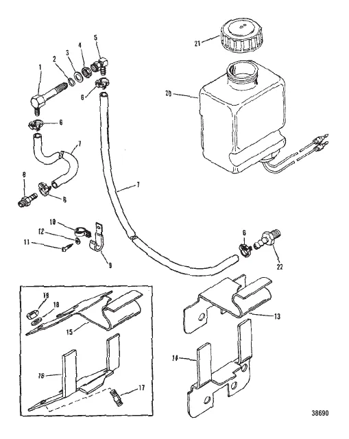 OIL RESERVOIR COMPONENTS (SQUARE OIL BOTTLE)