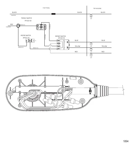 Схема электрических подключений (Модель Pro 46) (12 В) Схема электрических подключений (Модель Pro 46) (12 В)