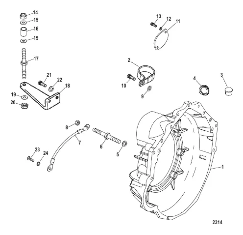 Flywheel Housing (Transmission Models)