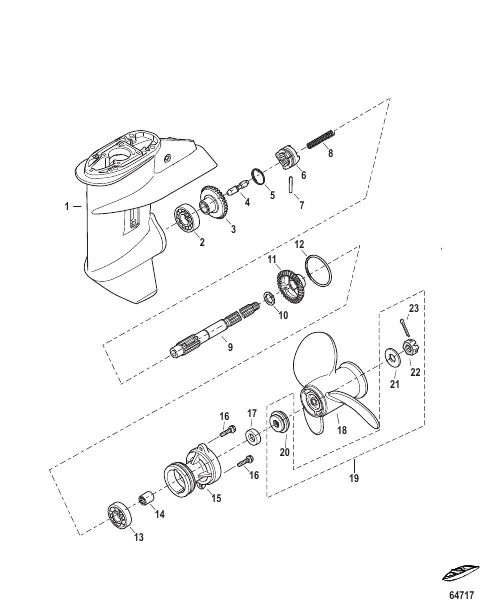 Gear Housing Propeller Shaft
