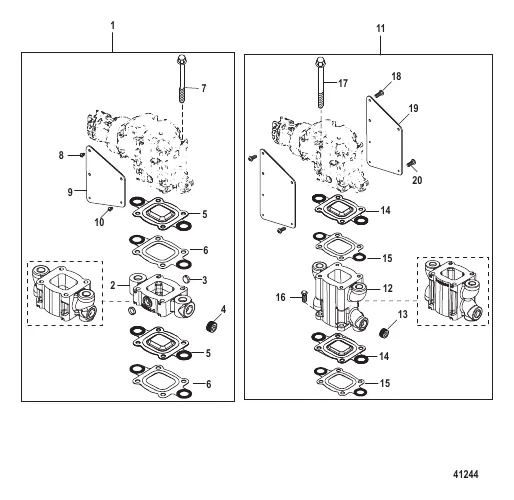 Выхлопные патрубки 383 Mag Bravo 4V