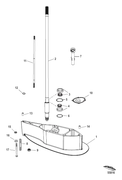 DriveShaft Housing Extension Kit Command Thrust 2.38:1