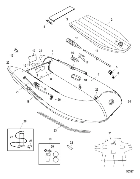 Dinghy Models (200 / 240) Without Keel
