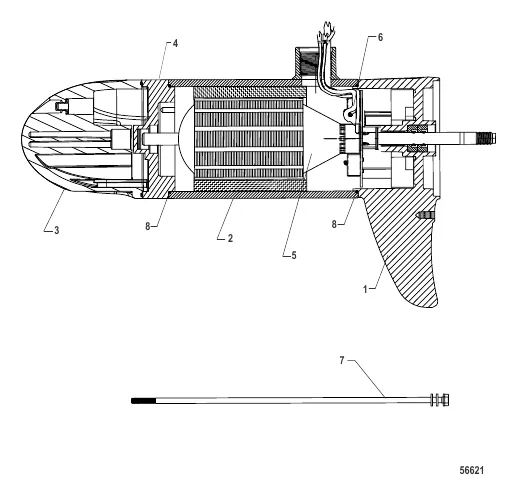 Нижний блок в сборе (FW105 –переменная, Sonar)(8M0096759)