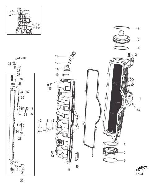 Charge Cooler/Intake Manifold
