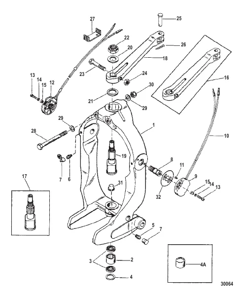 GIMBAL RING AND STEERING LEVER