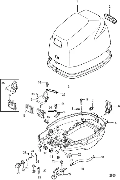 Cowling SN 0R548601 thru 0R734915