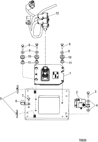 TVM Harness/Bracket Assembly V10