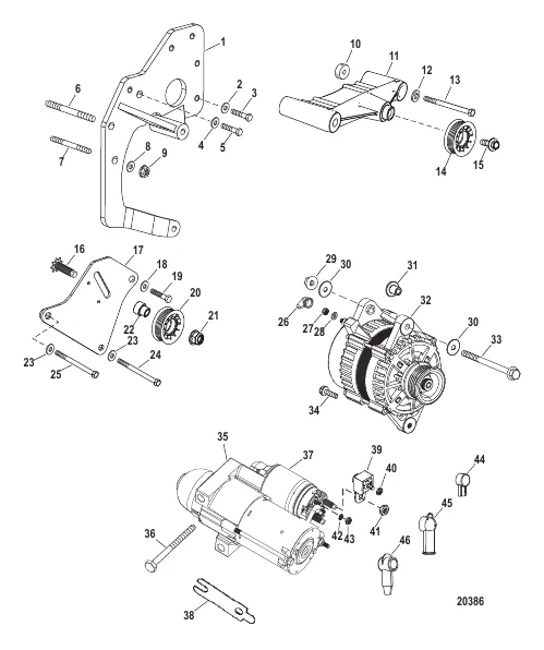 Electrical Components (Starter And Alternator)