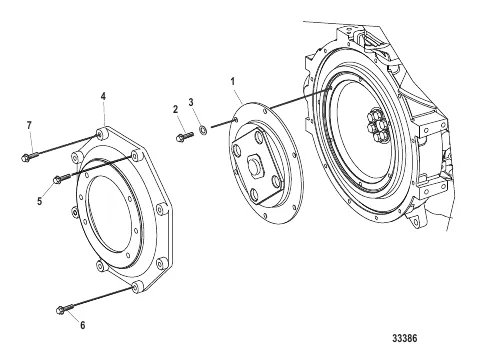 Flywheel Housing Cover (Inboard)