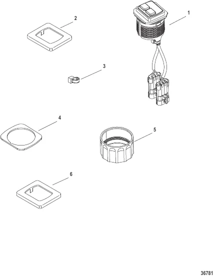 Start/Stop Switch Kit-Flush Mount