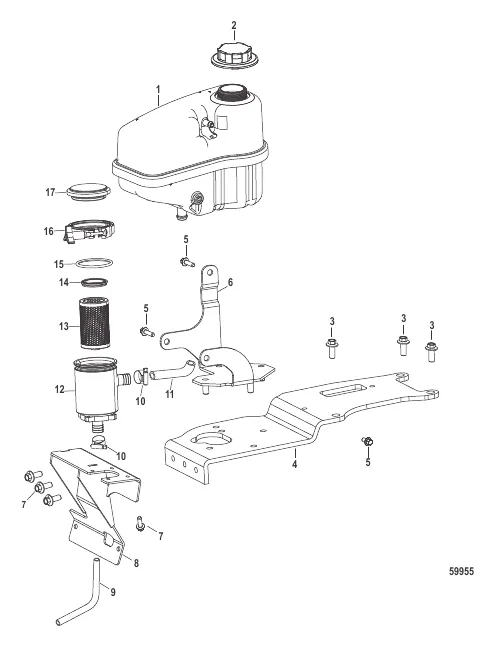 Coolant Reservoir (0M973231 and Above)