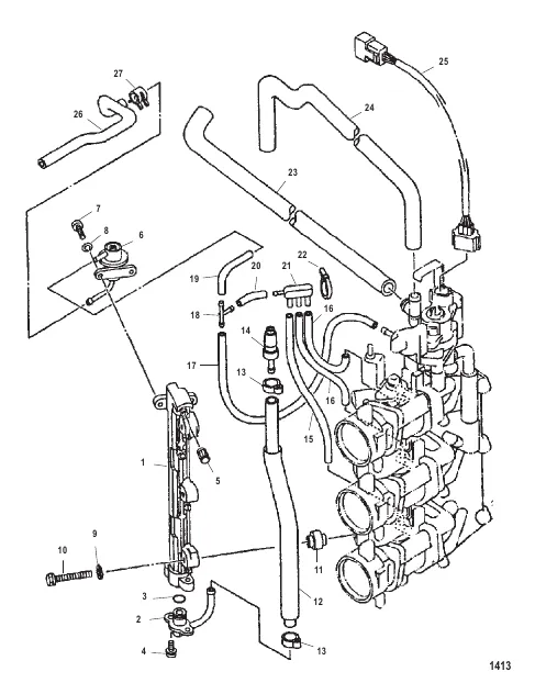Throttle Body Hose Routing