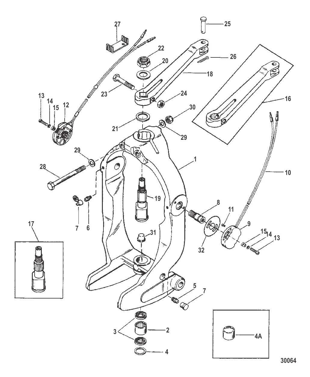 GIMBAL RING AND STEERING LEVER