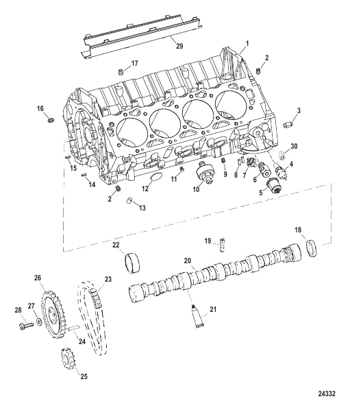 Cylinder Block And Camshaft