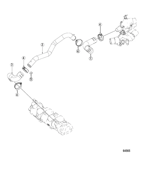 Cooling System Hoses, Exhaust Manifold