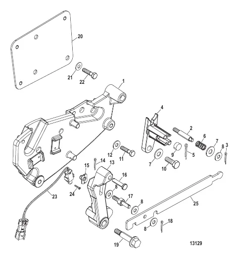 Shift Bracket Components (Bravo)