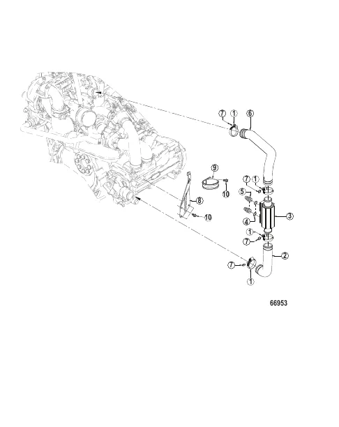 Cooling System Oil Cooler, Transmission