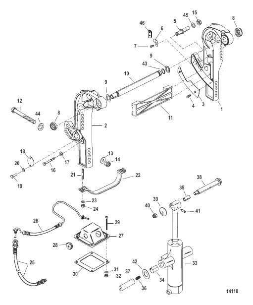 Transom Bracket (Heavy Duty)