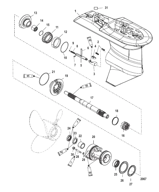 Gear Housing Propeller Shaft