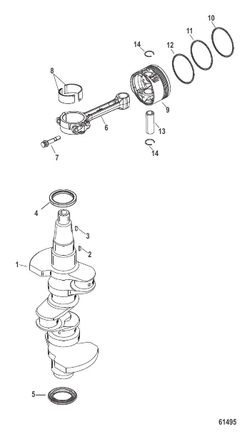 Crankshaft, Pistons and Connecting Rods