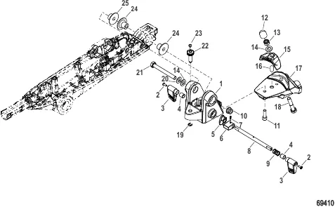 Rear Bracket Assembly 35-60 HP