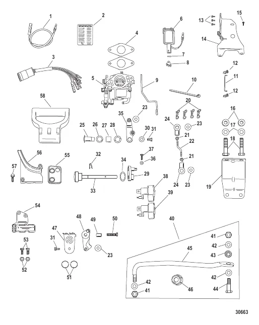 Conversion Kit - Remote Control 8/9.9 FourStroke, Electric