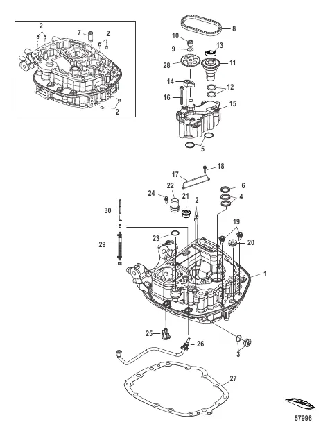 Oil Pump/Adaptor Plate-Upper