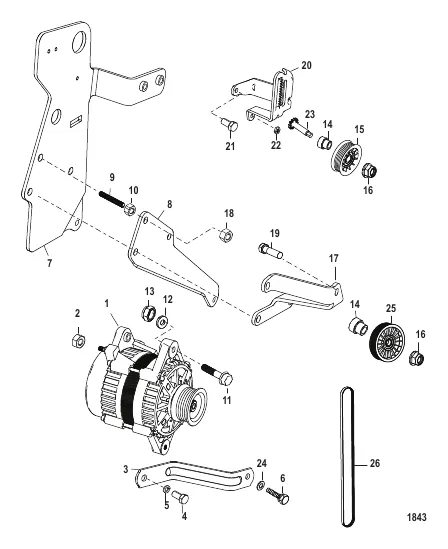 Alternator and Brackets