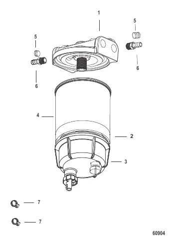 Water Separator Fuel Filter Kit Without WIF Sensor-SeaPro